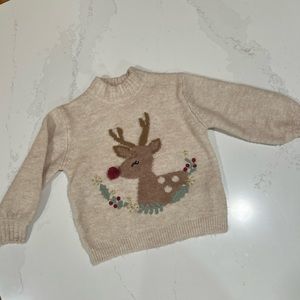 ZARA kids reindeer sweater